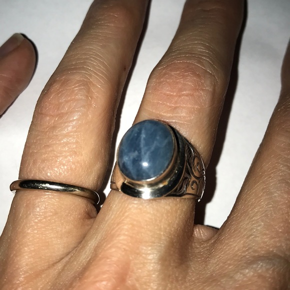 Jewelry - Blue Stone Sterling Silver Ring